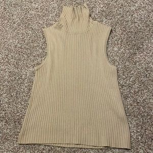 Ribbed Turtle Neck Top